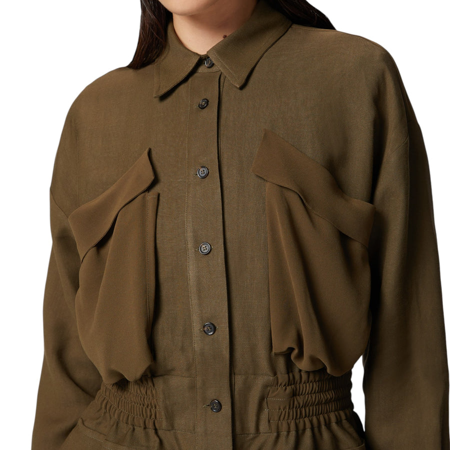 Giacca donna camicia leggera con tasche