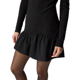 Mini donna abito con scollo squadrato