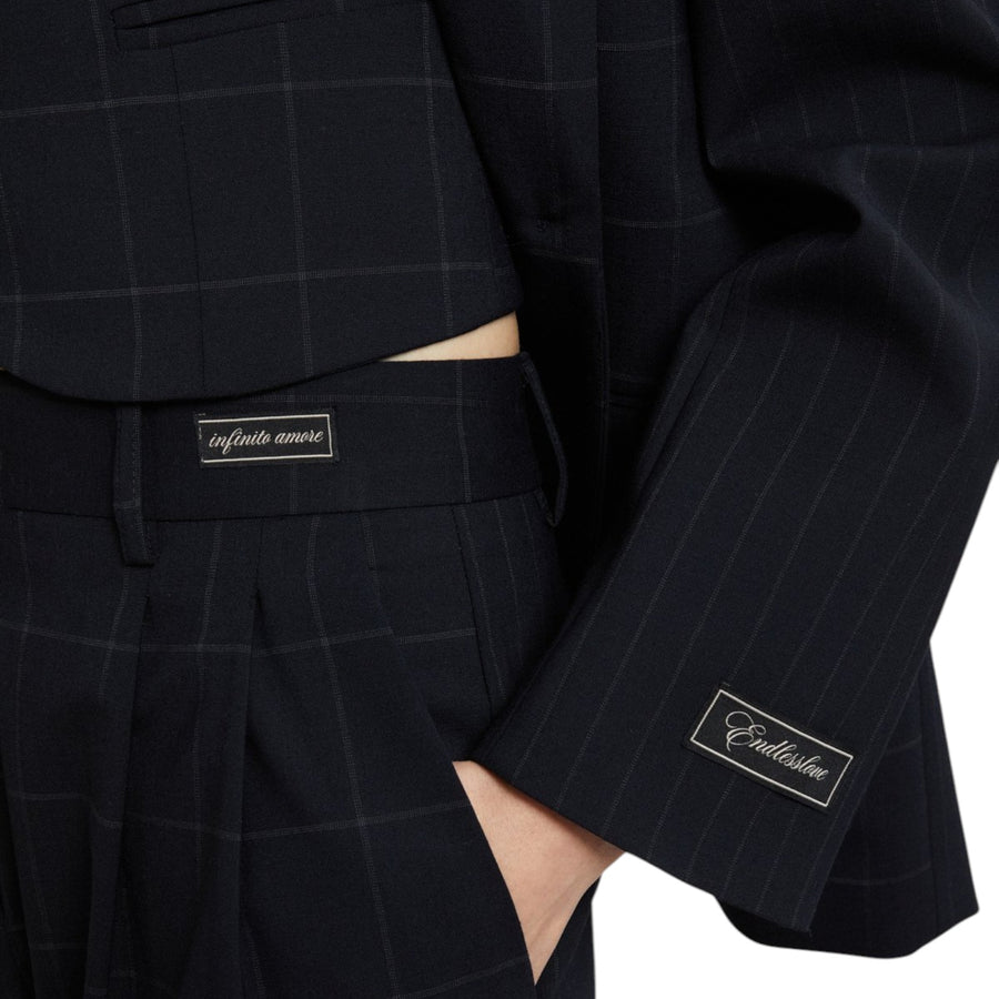 Giacca donna patchwork check