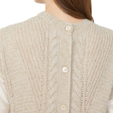 Gilet donna in alpaca e lurex
