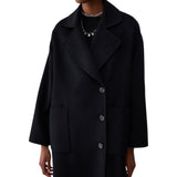 Cappotto donna lungo oversize in lana