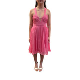 Abito donna corto in chiffon
