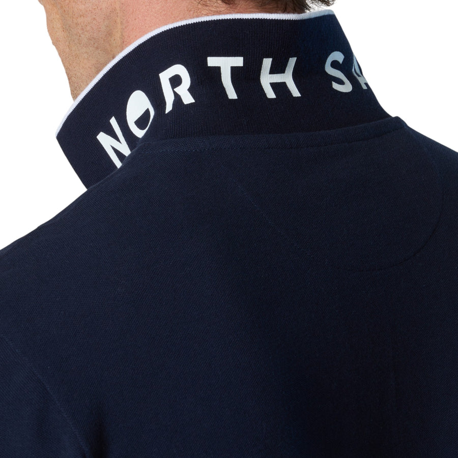 Polo uomo a maniche lunghe con lettering