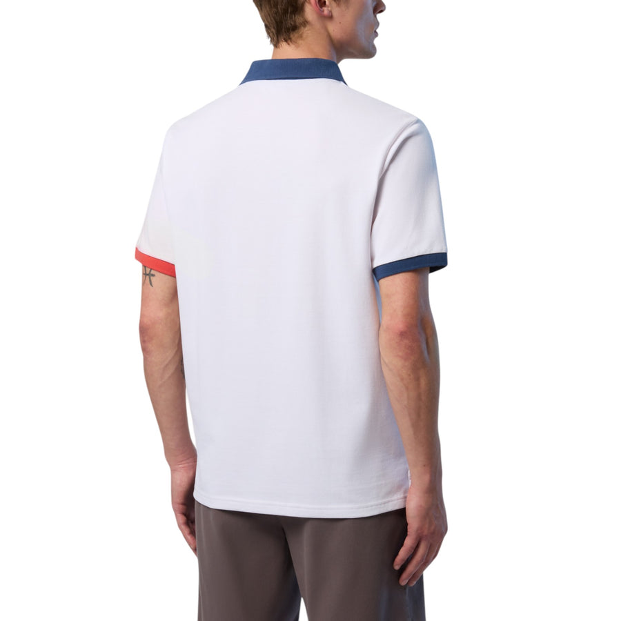 Polo uomo con dettagli a contrasto