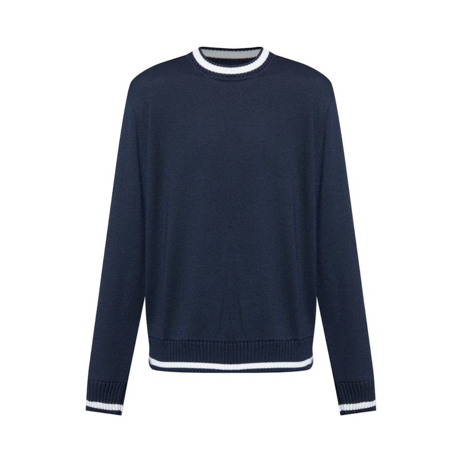 Maglia uomo girocollo in lana vergine
