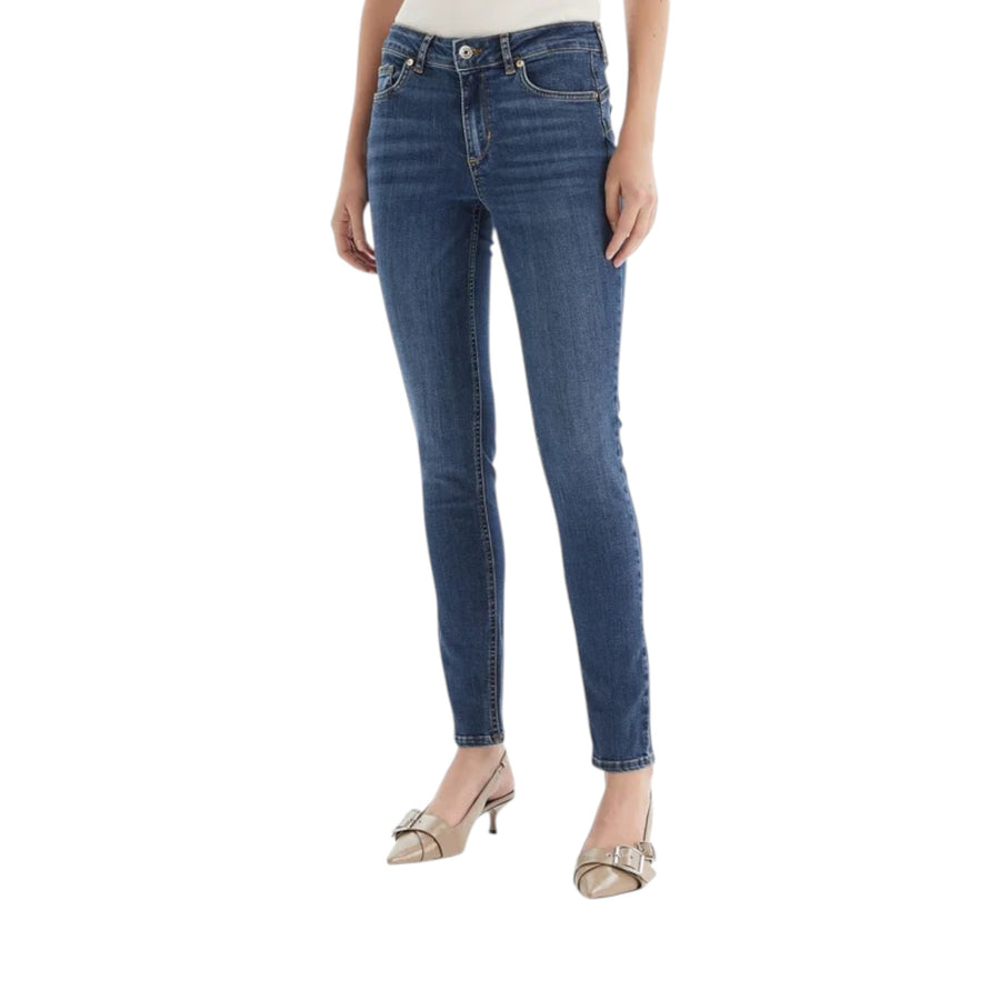 Jeans donna skinny a vita alta