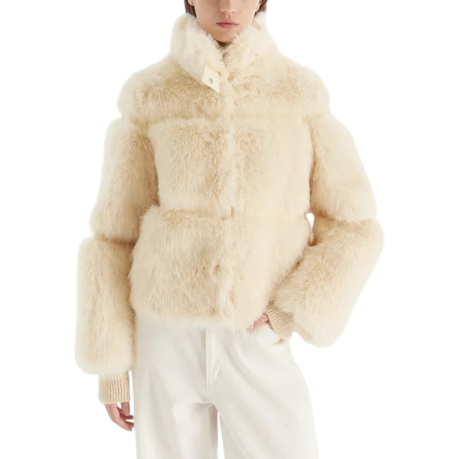 Giubbotto donna fluffy corto