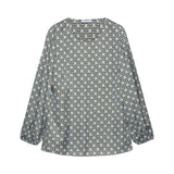 Blusa donna in satin stampato