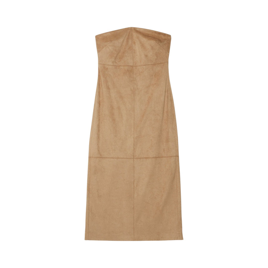 Abito donna bustier con spacco