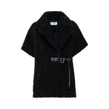Gilet donna a kimono in faux fur