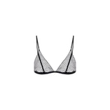 Reggiseno donna in tulle jacquard e raso