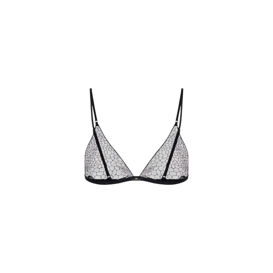 Reggiseno donna in tulle jacquard e raso