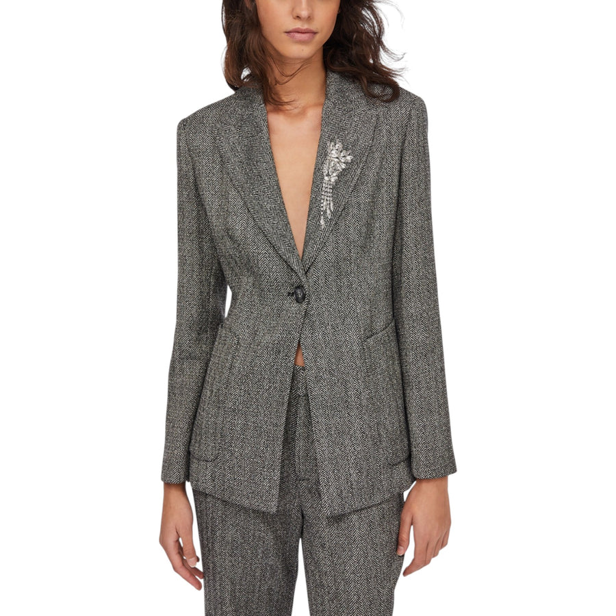 Giacca donna in tessuto navetta