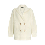 Cappotto donna in maglia di lana