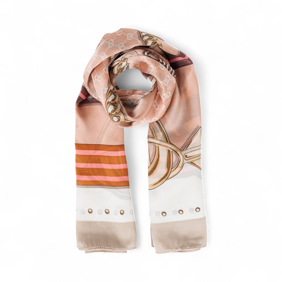Foulard donna a righe casual
