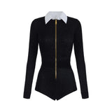 Tuta donna in maglia con paillettes