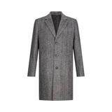 Cappotto uomo chevron in lana