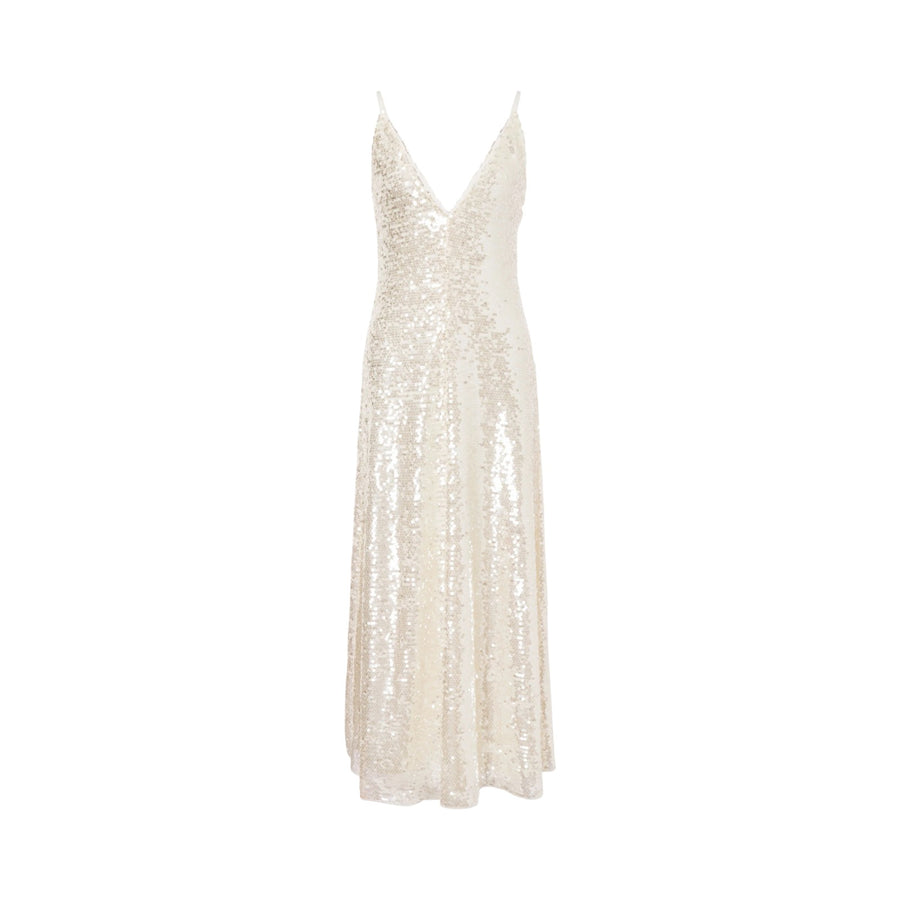 Abito lungo in paillettes
