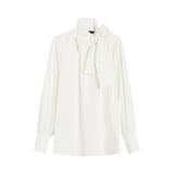 Blusa donna in popeline di cotone