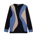 Maglia donna con intarsio