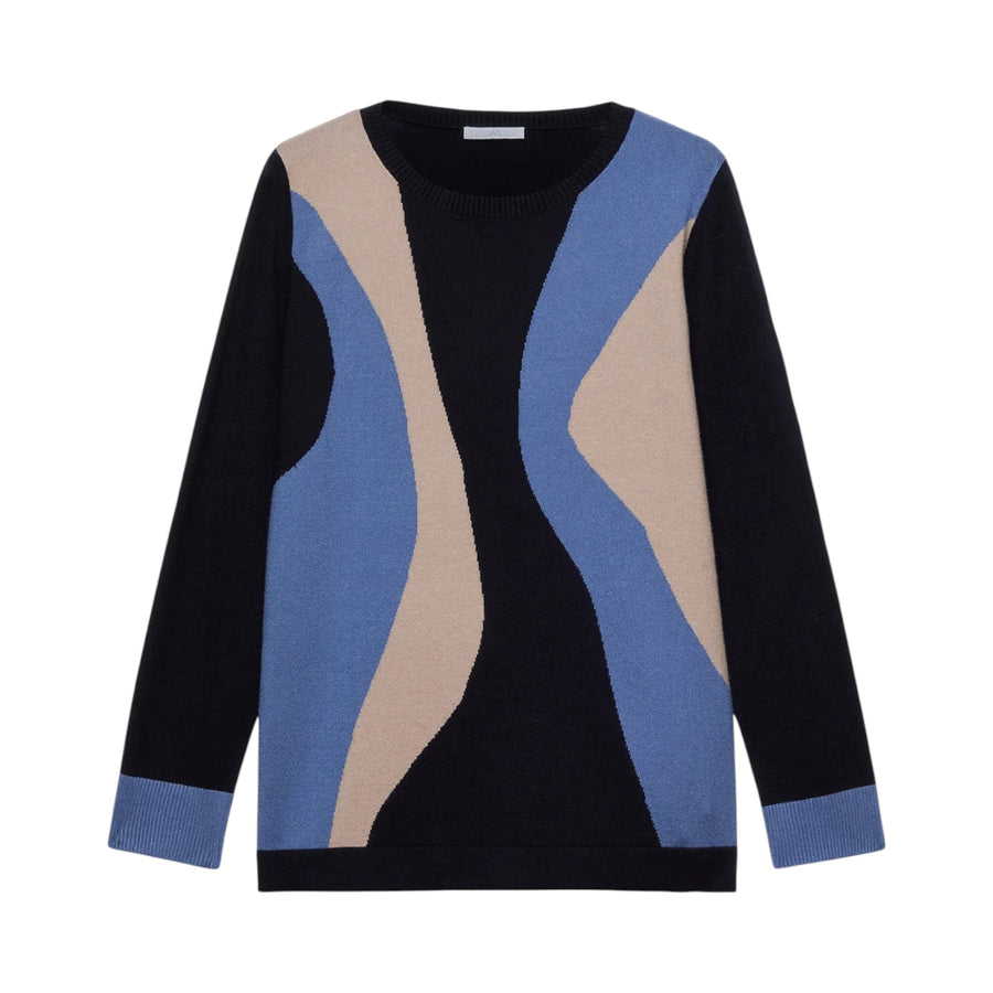 Maglia donna con intarsio