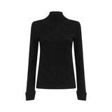 Maglia donna fitted con strass