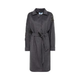 Cappotto donna in panno con ricamo