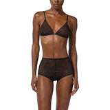 Reggiseno donna in tulle jacquard e raso