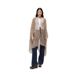 Maxi poncho donna plissé