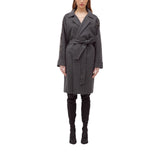 Cappotto donna in panno con ricamo