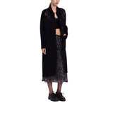 Cappotto donna double con ricami gioiello
