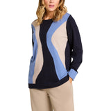 Maglia donna con intarsio