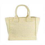 Borsa shopper piccola Beach in rafia con logo Love Birds