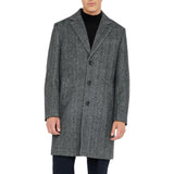 Cappotto uomo chevron in lana