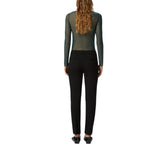 Pantaloni donna a sigaretta tessuto tecnico