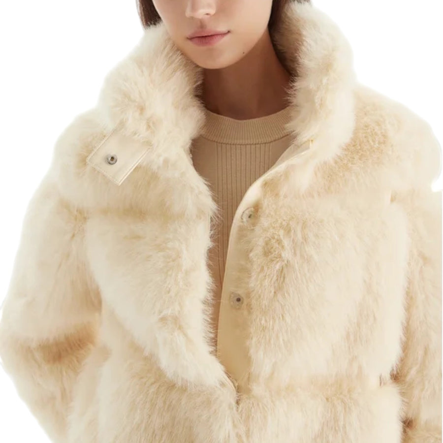 Giubbotto donna fluffy corto