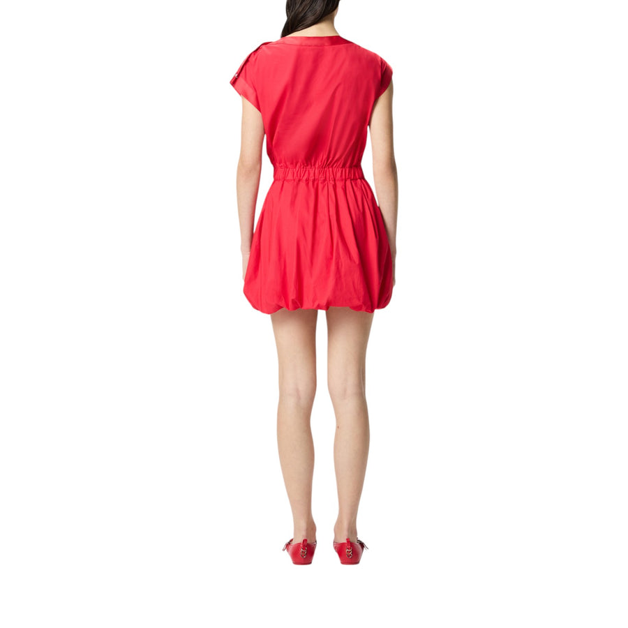 Vestitino donna in popeline con incrocio