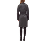 Cappotto donna in panno con ricamo