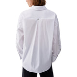 Camicia donna il popeline con borchie