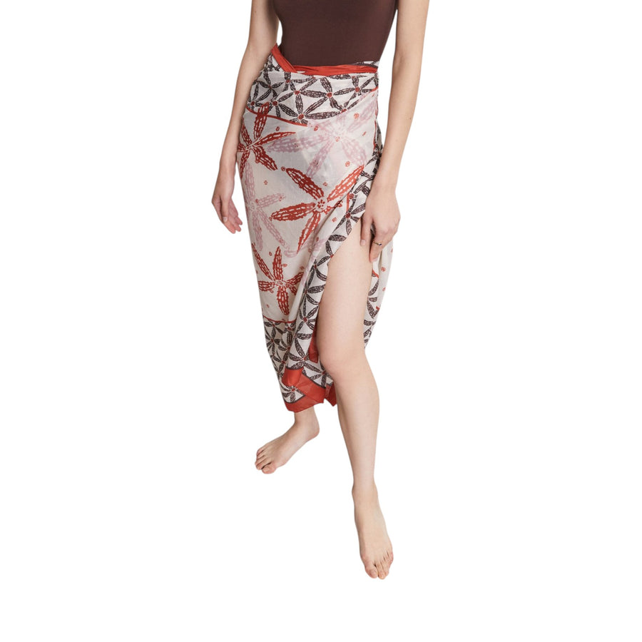 Pareo donna in cotone stampato
