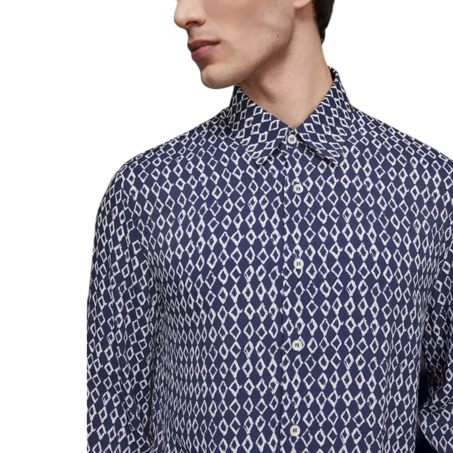 Camicia uomo morbida in twill di viscosa