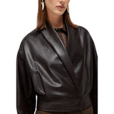 Bomber donna in pelle
