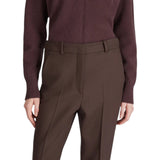 Pantalone donna regular fit in lana bistretch