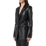 Giacca donna in pelle plongé