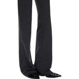 Pantaloni donna flared in punto stoffa