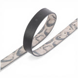 Cintura donna con stampa pitone e fibbia Love Birds 3 cm