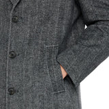 Cappotto uomo chevron in lana