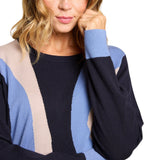 Maglia donna con intarsio