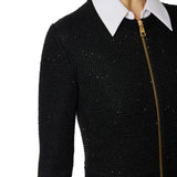 Tuta donna in maglia con paillettes