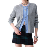Cardigan donna con bottoni gioiello